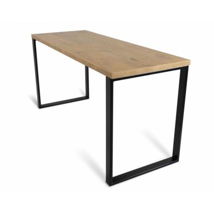 Mesa de trabajo BLAT 160x60 cm negro/marrón