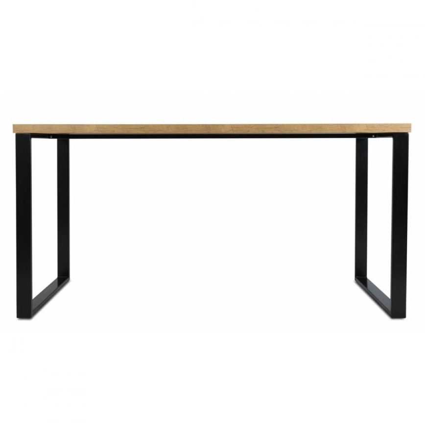 Mesa de trabajo BLAT 160x60 cm negro/marrón