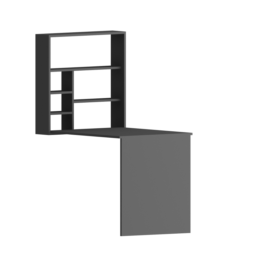 Mesa de trabajo con estante SEDIR 154,2x90 cm antracita