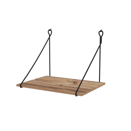 Mesa de trabajo de pared TUNA 50x70 cm marrón/negro