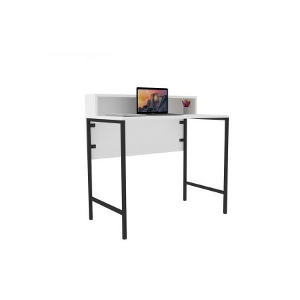 Mesa de trabajo USO 90,8x90 cm blanco/negro