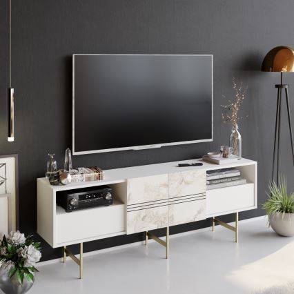 Mesa de TV DERIN 64,7x180 cm blanco