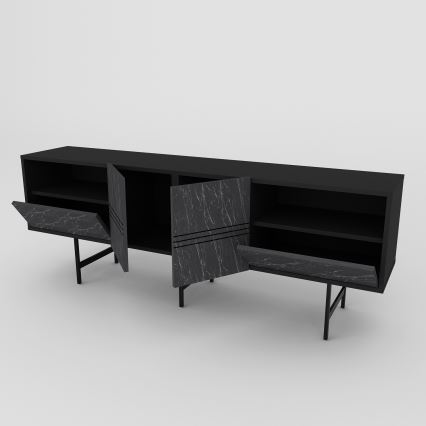 Mesa de TV DERIN 65x180 cm negro