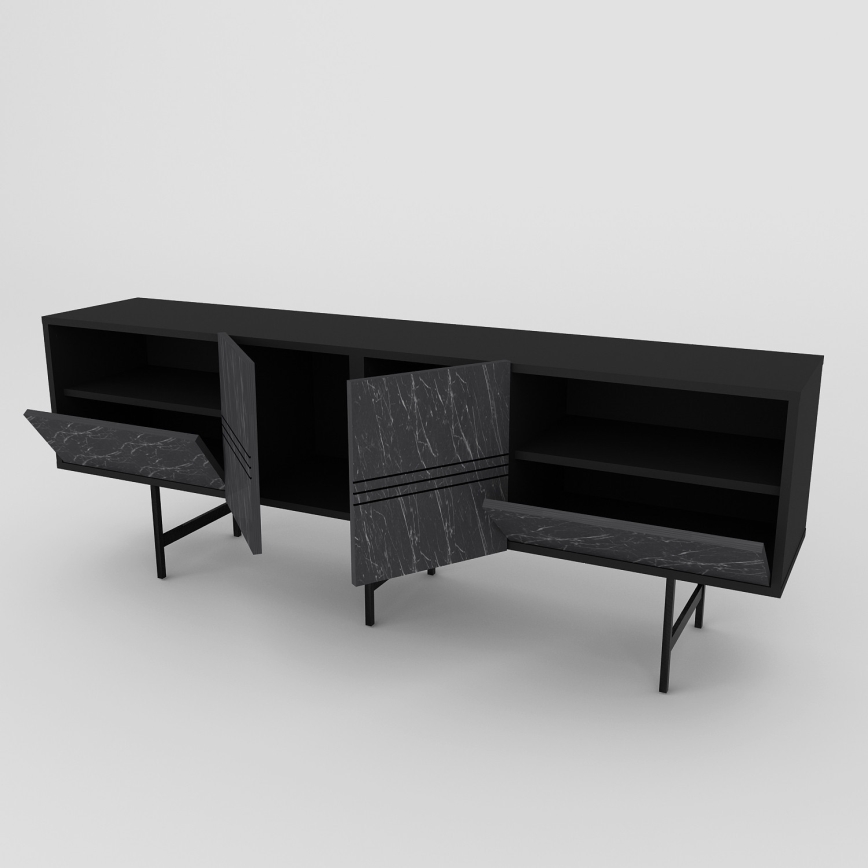 Mesa de TV DERIN 65x180 cm negro