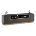 Mesa de TV FRED antracita/roble artisan