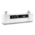 Mesa de TV FRED blanco/gris