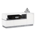 Mesa de TV FRED blanco/gris