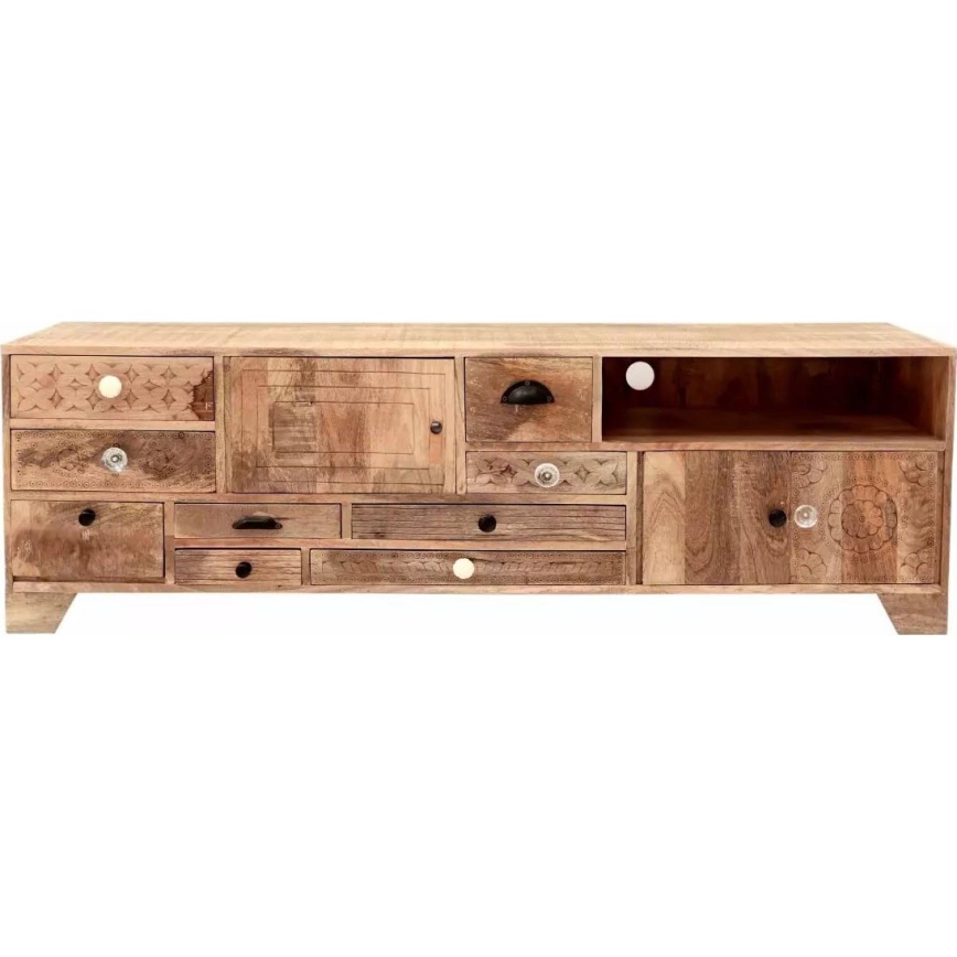 Mesa de TV MANU 160x50 cm madera maciza/mango