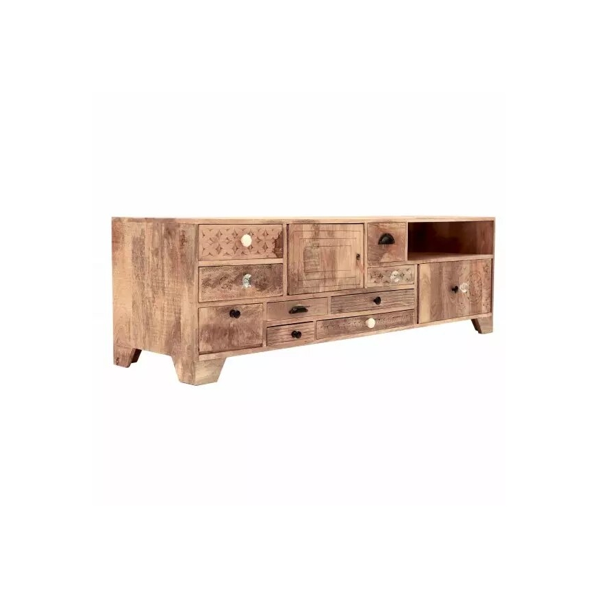 Mesa de TV MANU 160x50 cm madera maciza/mango