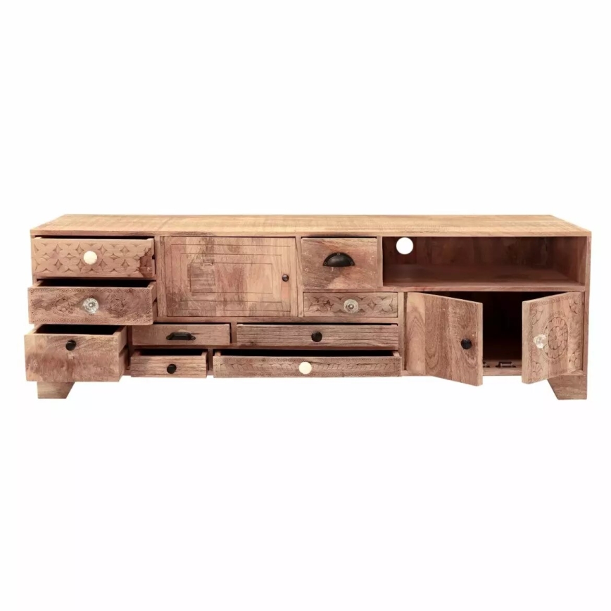 Mesa de TV MANU 160x50 cm madera maciza/mango