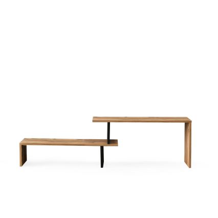 Mesa de TV OVIT 44x153 cm marrón/negro