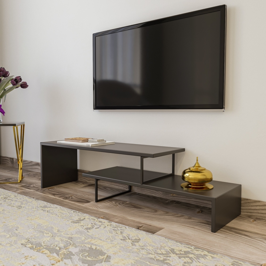 Mesa de TV OVIT 45x120 cm antracita/negro