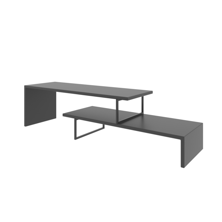 Mesa de TV OVIT 45x120 cm antracita/negro