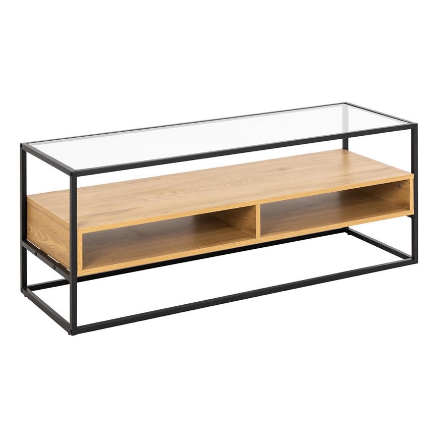 Mesa de TV ZEIN roble/negro