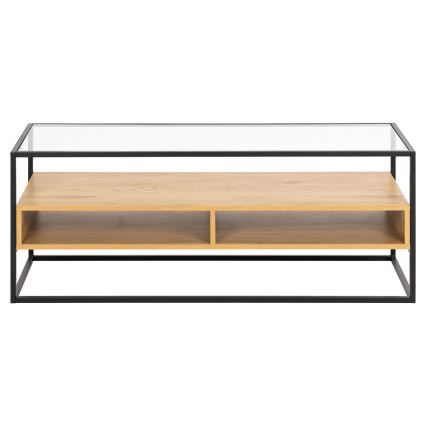 Mesa de TV ZEIN roble/negro