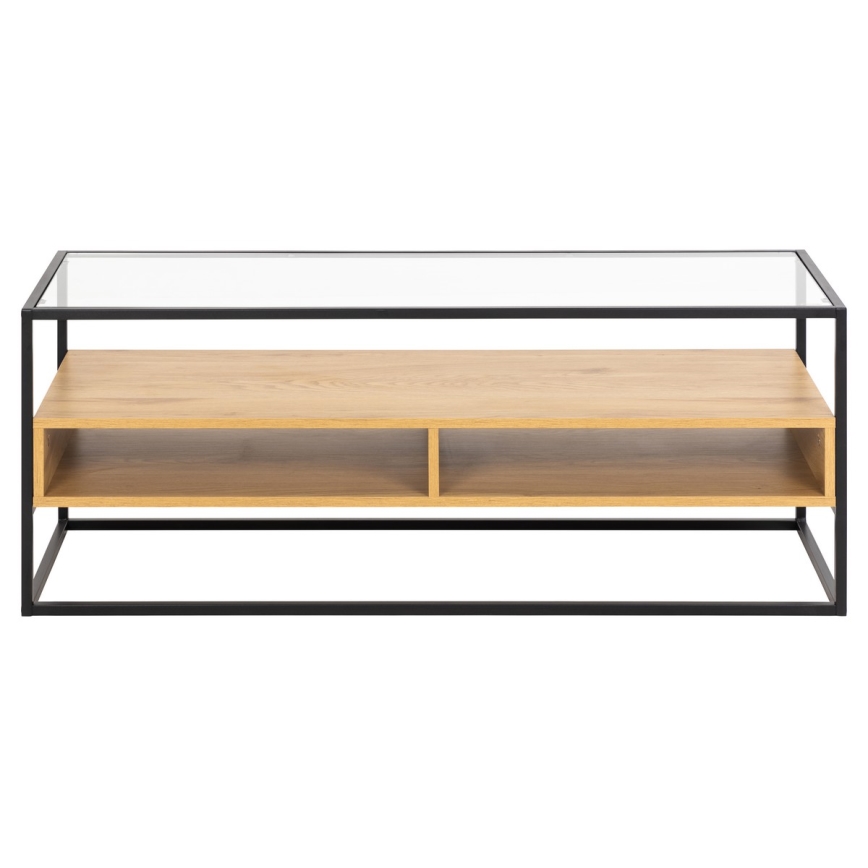 Mesa de TV ZEIN roble/negro