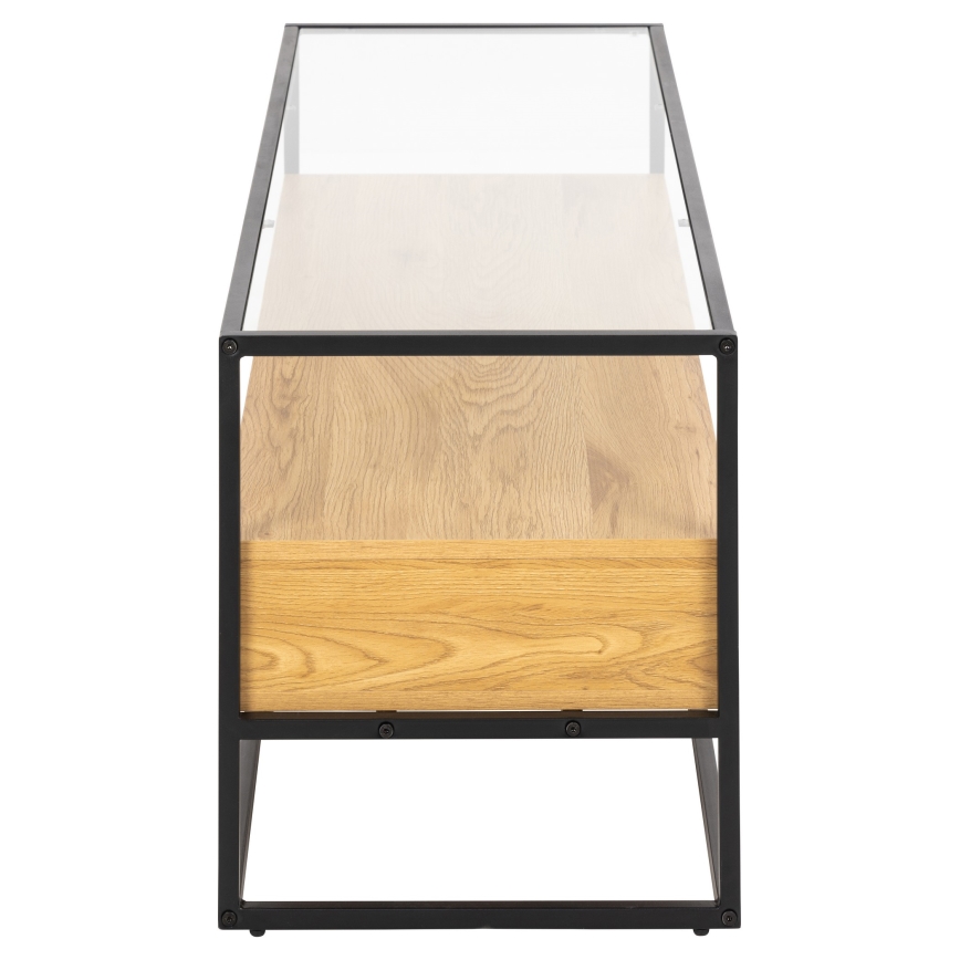 Mesa de TV ZEIN roble/negro