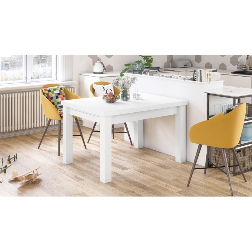 Mesa de comedor extensible para 12 personas RALF blanco