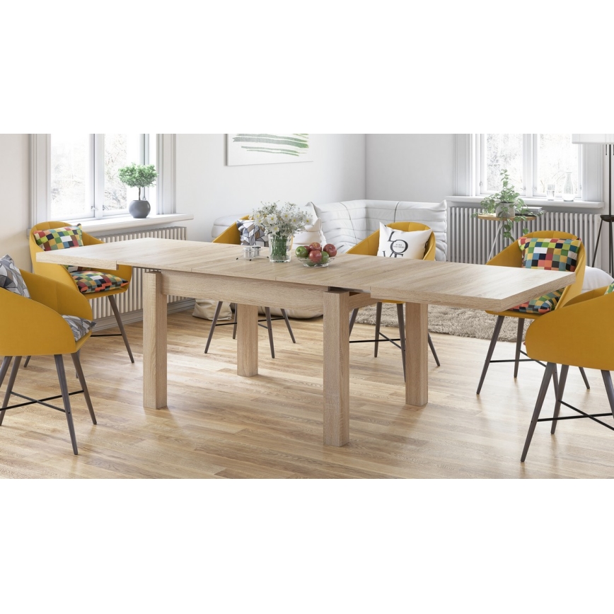 Mesa de comedor extensible para 12 personas RALF roble sonoma