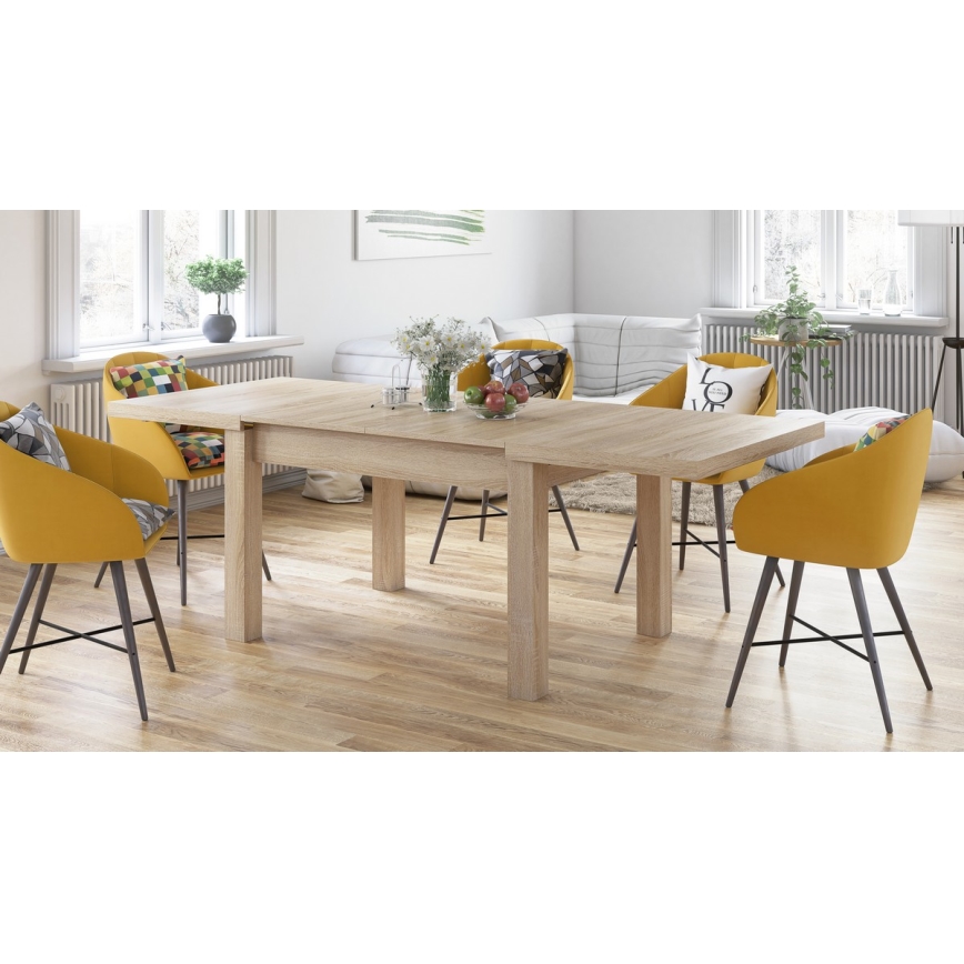 Mesa de comedor extensible para 12 personas RALF roble sonoma