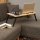Mesa para cama GUSTO CATS 24x60 cm beige/negro