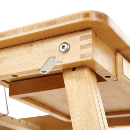 Mesa para ordenador ajustable para cama LAT marrón