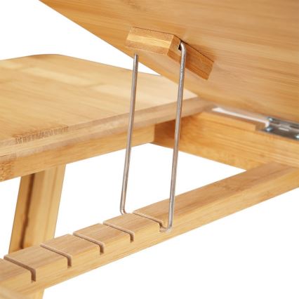 Mesa para ordenador ajustable para cama LAT marrón