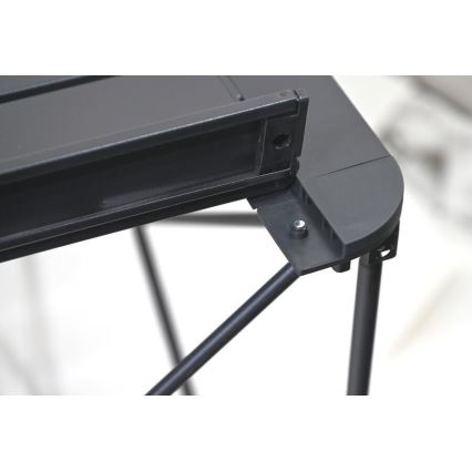 Mesa plegable de camping 70x70cm antracita
