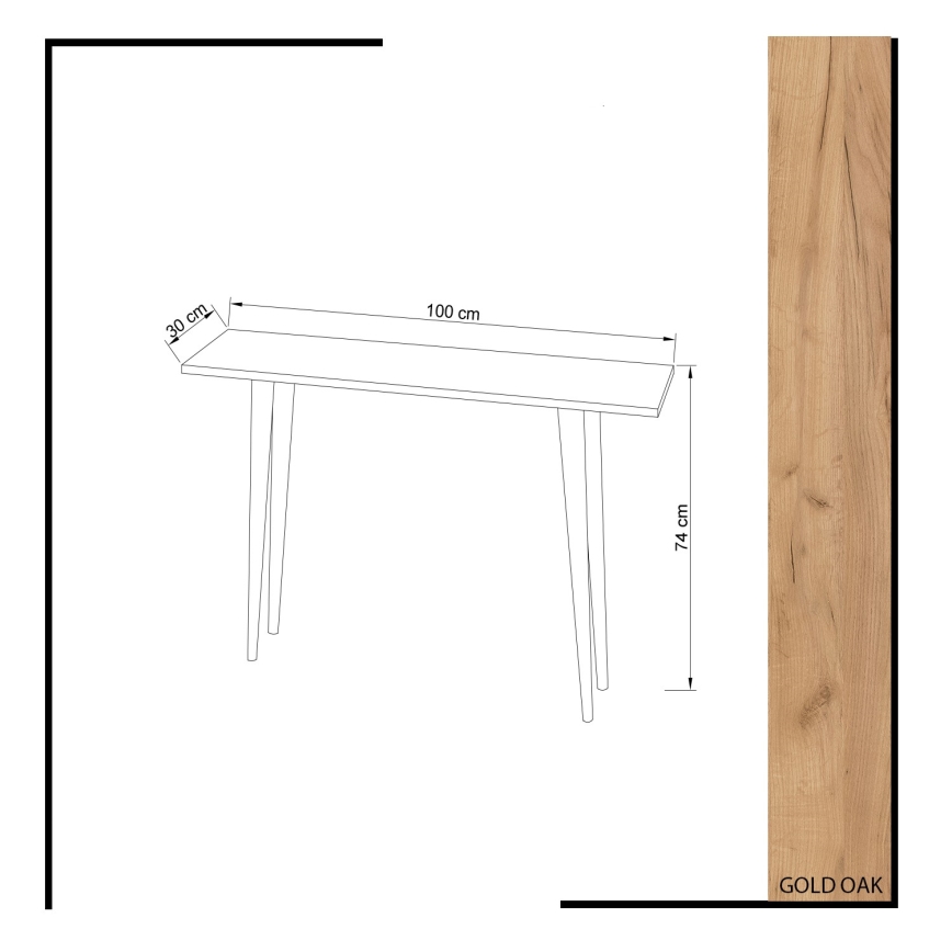 Mesa plegable DESIDERO 74x100 cm marrón