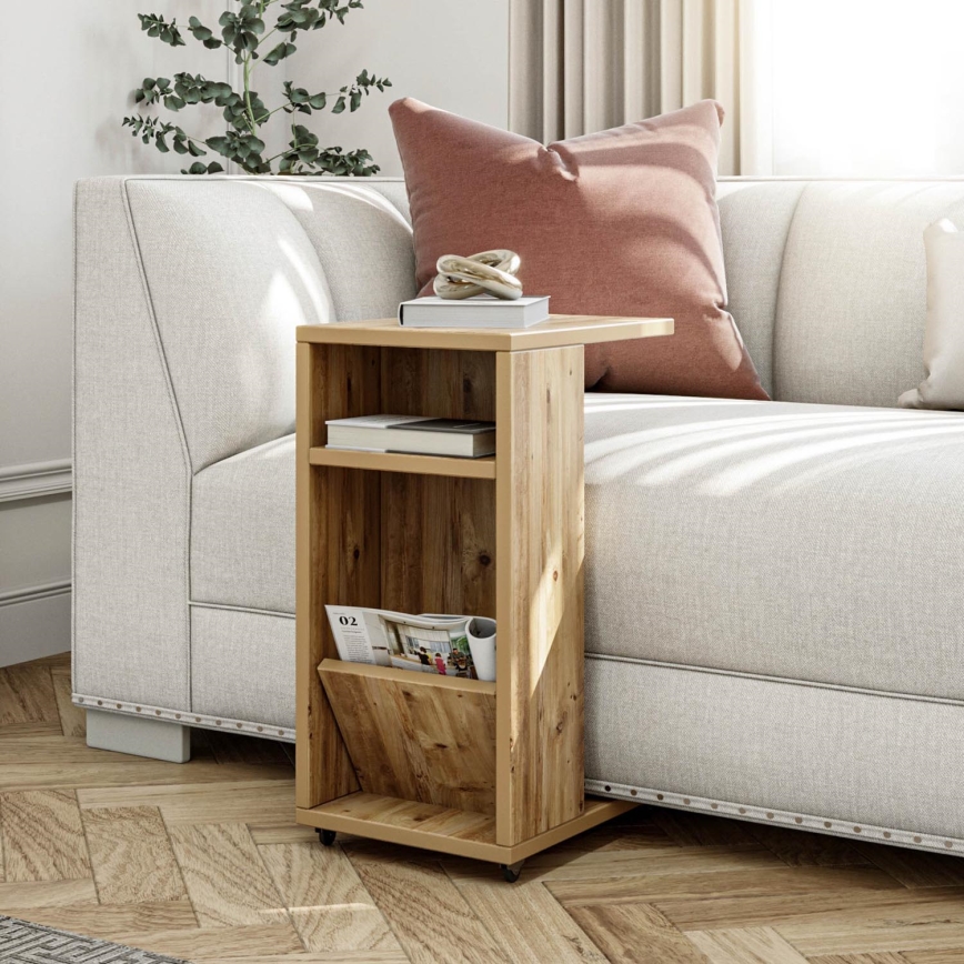 Mesa plegable FILINTA 63x40 cm marrón