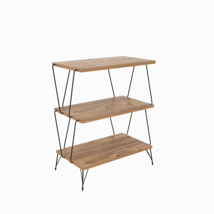 Mesa plegable LAZANDOS 75x48 cm marrón/negro