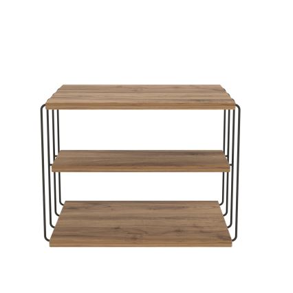 Mesa plegable LIFON 40x50 cm marrón/negro