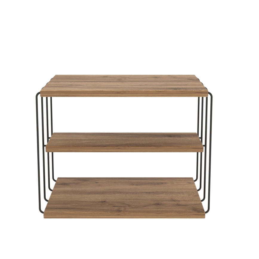 Mesa plegable LIFON 40x50 cm marrón/negro