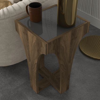 Mesa plegable LITUS 58x37 cm marrón