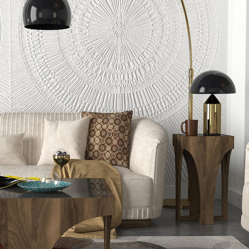 Mesa plegable LITUS 58x37 cm marrón