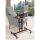 Mesa regulable GLEN 87x67 cm marrón/negro