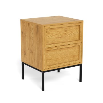 Mesita de noche ALIN 46x40 cm marrón claro