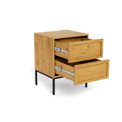 Mesita de noche ALIN 46x40 cm marrón claro