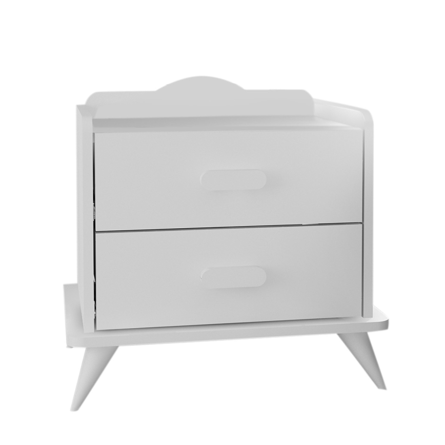 Mesita de noche ANDAZ 58,6x60 cm blanco