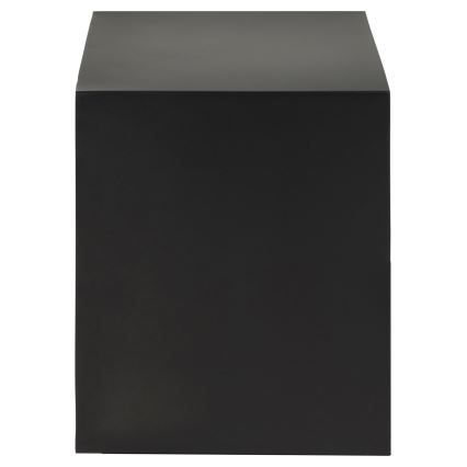 Mesita de noche BEKIM para montaje en pared, color negro