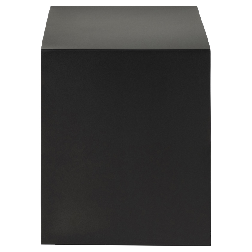 Mesita de noche BEKIM para montaje en pared, color negro