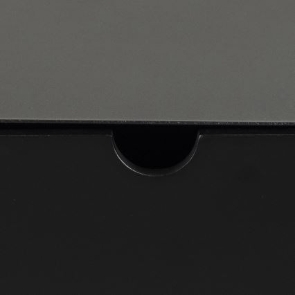 Mesita de noche BEKIM para montaje en pared, color negro