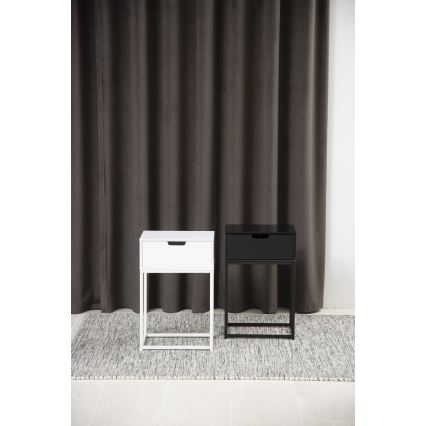 Mesita de noche CARLY blanca