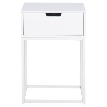 Mesita de noche CARLY blanca