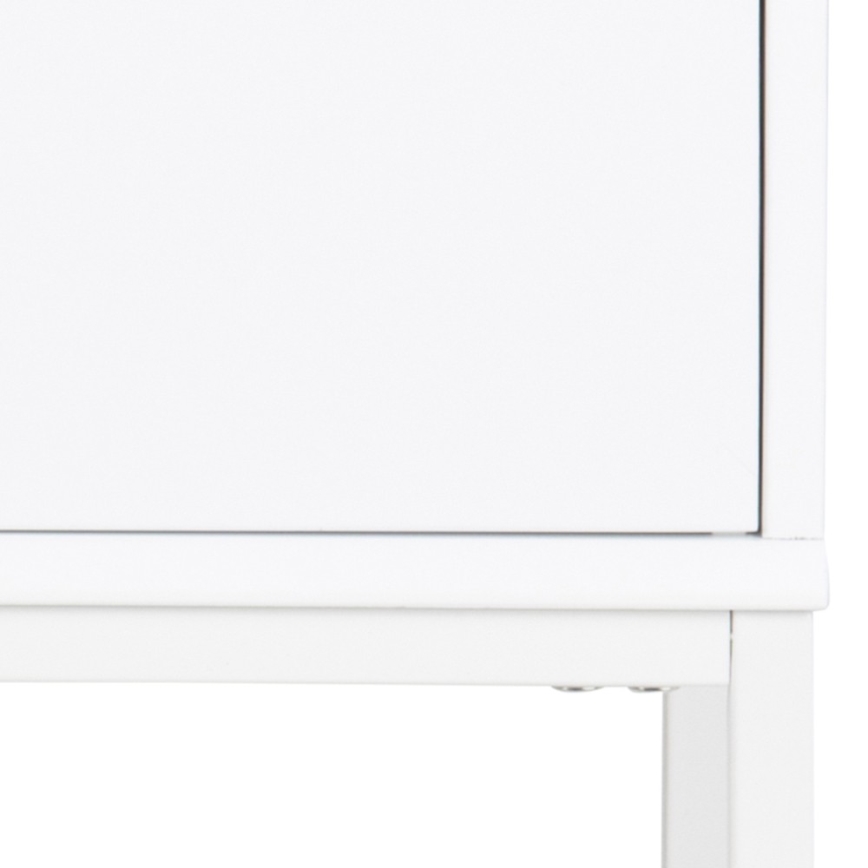 Mesita de noche CARLY blanca