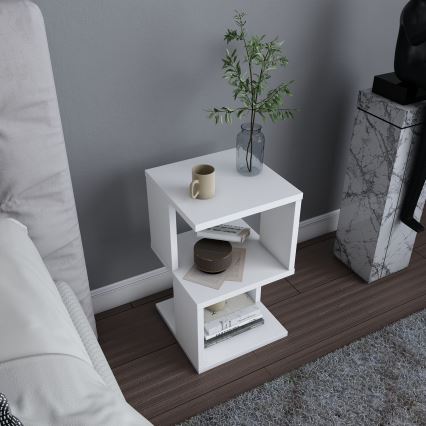 Mesita de noche CARTER 49,4x29,6 cm blanco