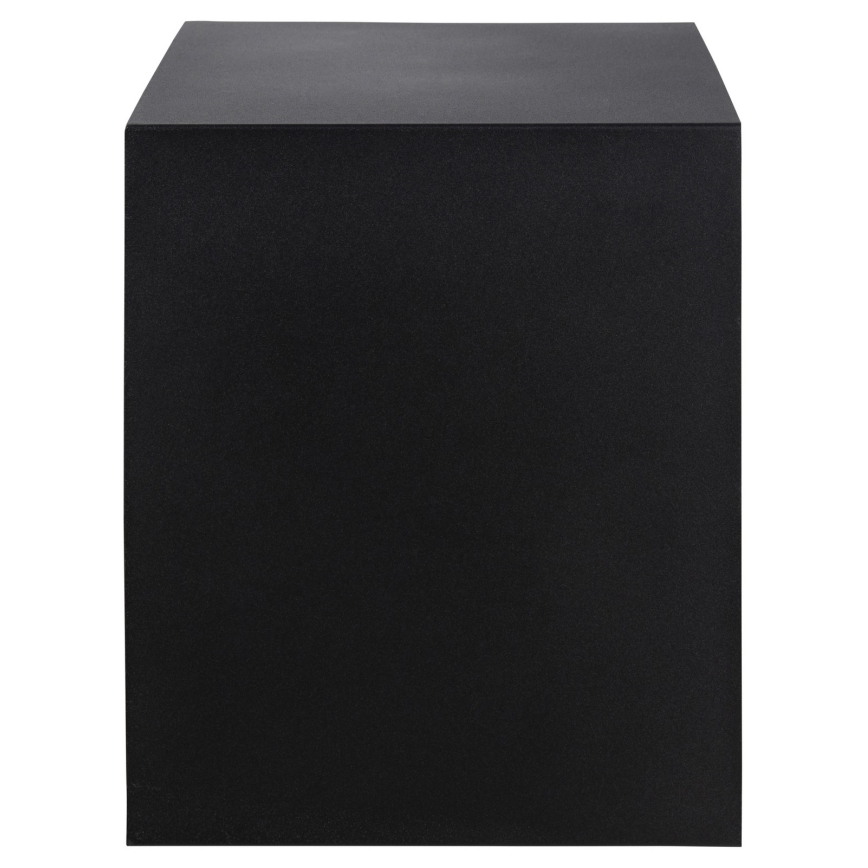 Mesita de noche con opción de montaje en pared BEKIM negro/bambú
