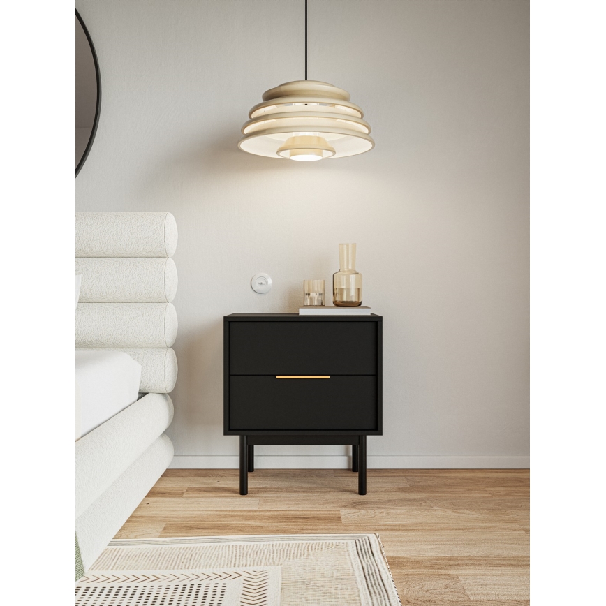 Mesita de noche ELI negra