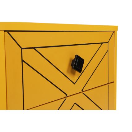 Mesita de noche LUNA 55x50 cm amarillo