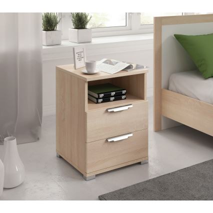 Mesita de noche NED en roble Sonoma